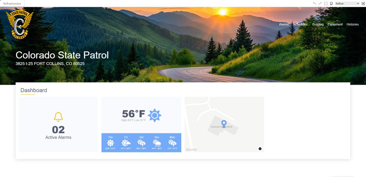 Colorado State Patrol — branded dashboard
